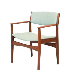Frem Røjle / Poul Volther armchair / chair / teak / mint green / Mid Century / Danish Modern Design