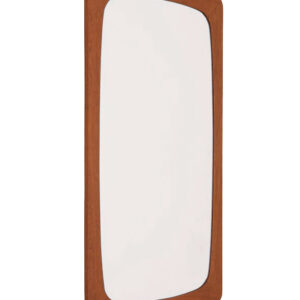 Teak wall mirror / Danish modern design / mid century / 1950s-1960s