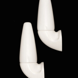 Set of 2 IFÖ / Sigvard Bernadotte ceramic / glass / bathroom / wall lamps / mid century modern design