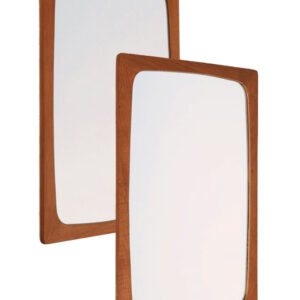Mid century teak wall mirror / danish modern design