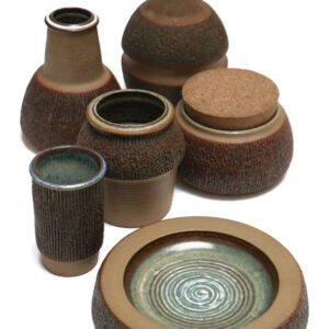 Handgearbeitete Søholm / Einar Johansen Töpferware / Vase / Schale / Dose / mid century / Danish modern design