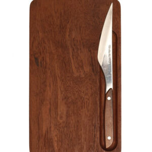 Digsmed teak cutting board with matching kitchen knife / mid century / Danish modern design